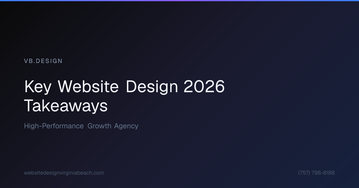 Visual break: Key Website Design 2026 Takeaways