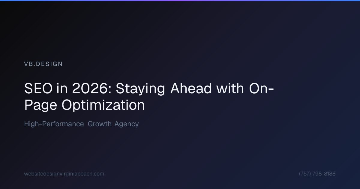 Visual break: SEO in 2026: Staying Ahead with On-Page Optimization